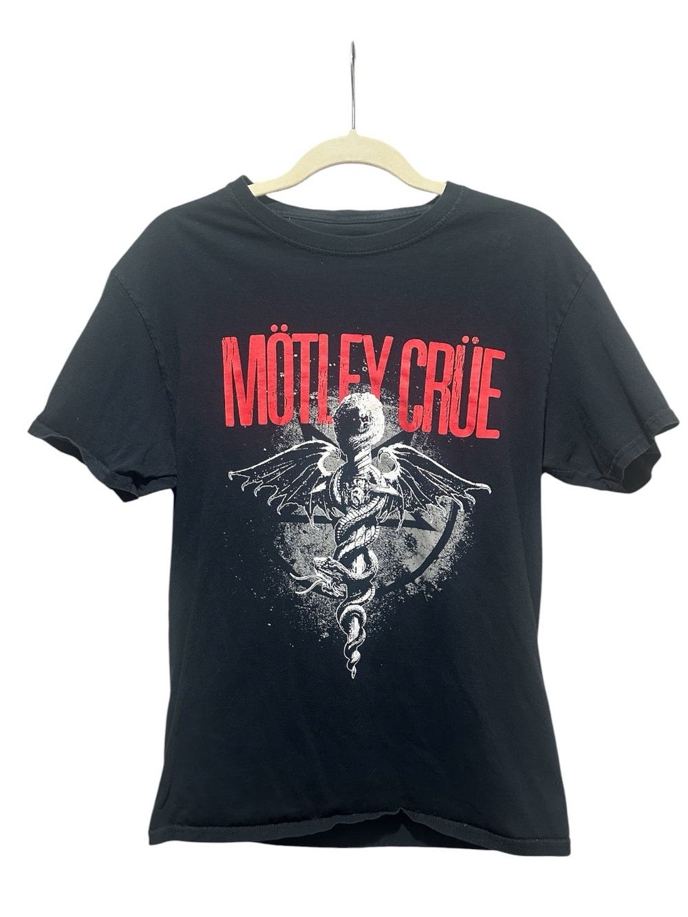 Motley Crue Black Graphic Band Tee Size M